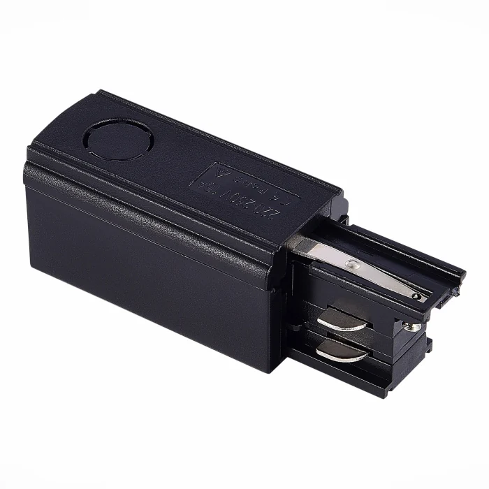 Левый Токоподвод для трехфазного шинопровода ST-Luce Черный ST030.409.10L