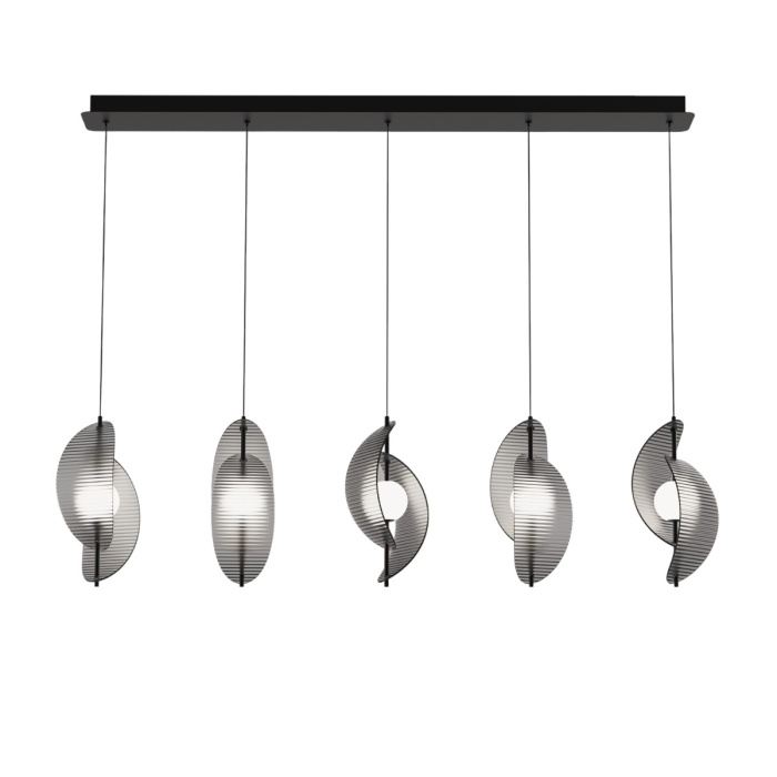 Подвесной светильник Delight Collection MD24030035 MD24030035-5B black/smoky