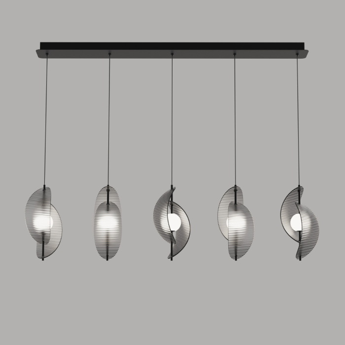 Подвесной светильник Delight Collection MD24030035 MD24030035-5B black/smoky