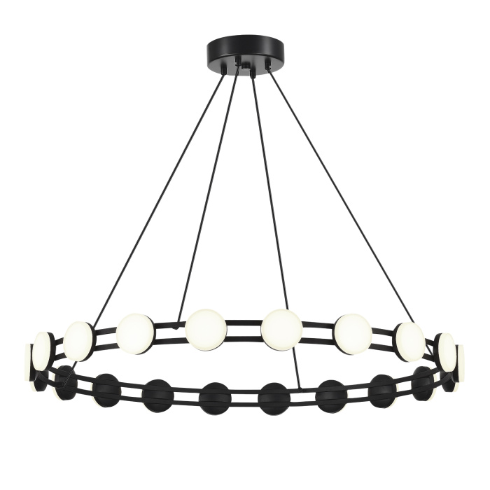 Светильник подвесной ST-Luce черный/белый LED 1*40W 4000K SL6610.403.20