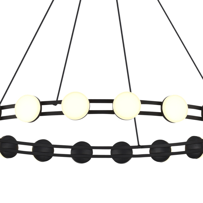 Светильник подвесной ST-Luce черный/белый LED 1*40W 4000K SL6610.403.20