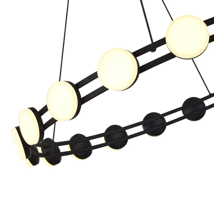 Светильник подвесной ST-Luce черный/белый LED 1*40W 4000K SL6610.403.20