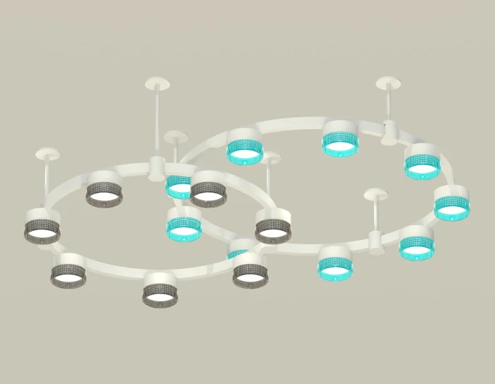Комплект подвесного светильника Techno Ring с композитным хрусталем Ambrella light XR92211200