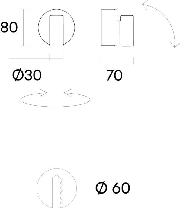 Настенный светильник Leds C4 IVY