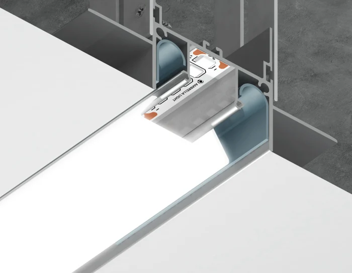 Алюминиевый профиль для натяжного потолка 72.2*34 для светодиодной ленты до 13.2мм Ambrella light GP4000AL