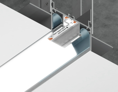 Алюминиевый профиль для натяжного потолка 72.2*34 для светодиодной ленты до 13.2мм Ambrella light GP4000AL