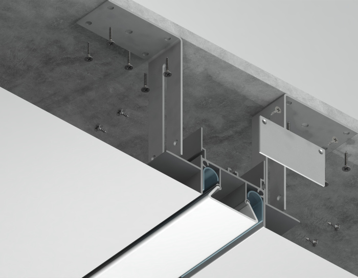 Алюминиевый профиль для натяжного потолка 72.2*34 для светодиодной ленты до 13.2мм Ambrella light GP4000AL