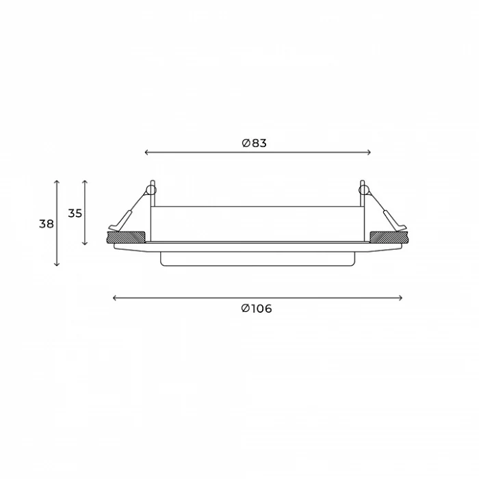 Встраиваемый светильник Hesby Lighting Orbit HSBL_0131