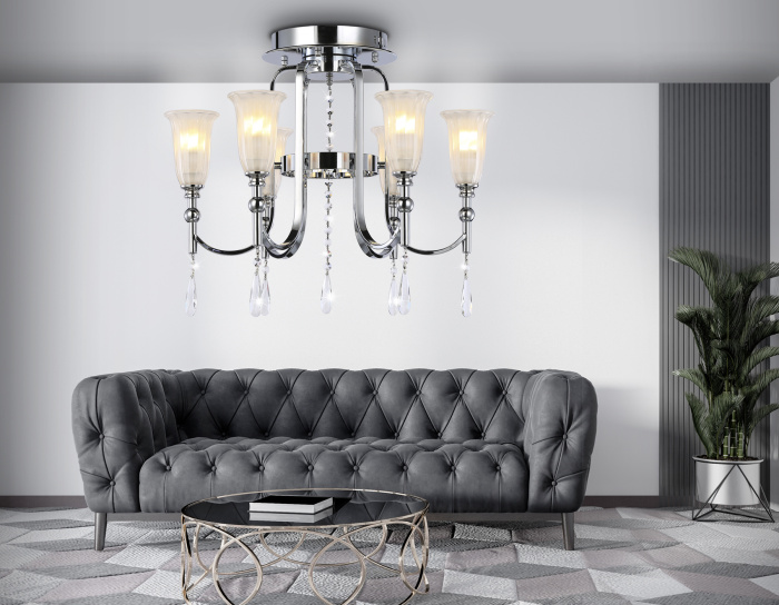 Потолочная люстра с хрусталем Ambrella light TR3243