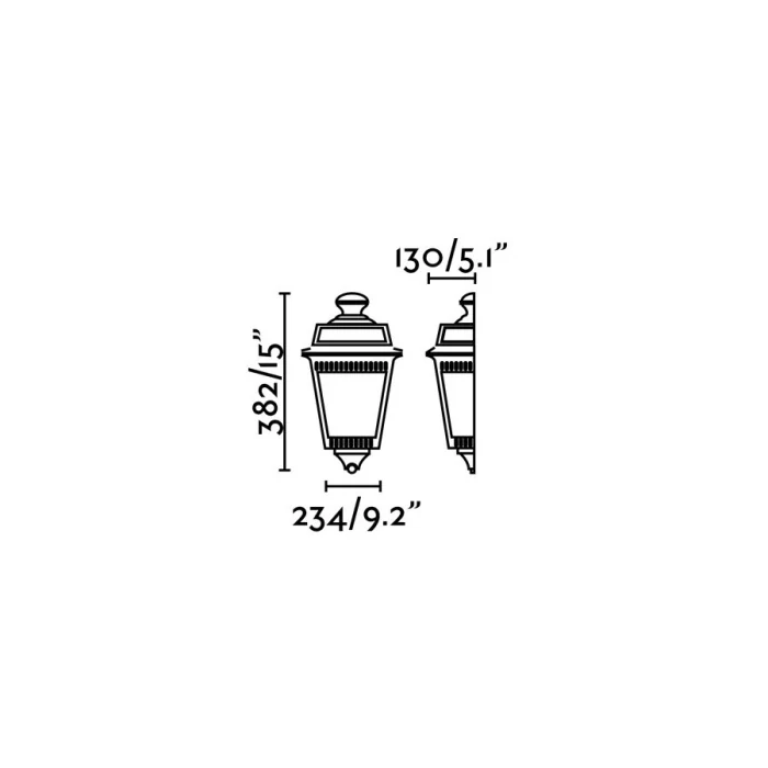 Уличный светильник ARGOT Rust 1/2 wall lamp