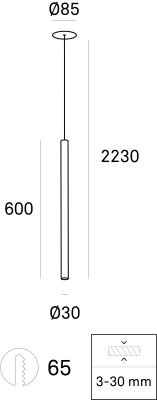 Подвесной светильник Leds C4 STYLUS