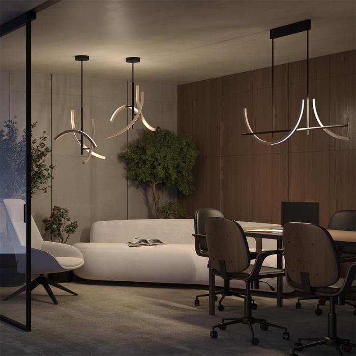 Люстра на штанге Maytoni Wabi MOD428PL-L27BK