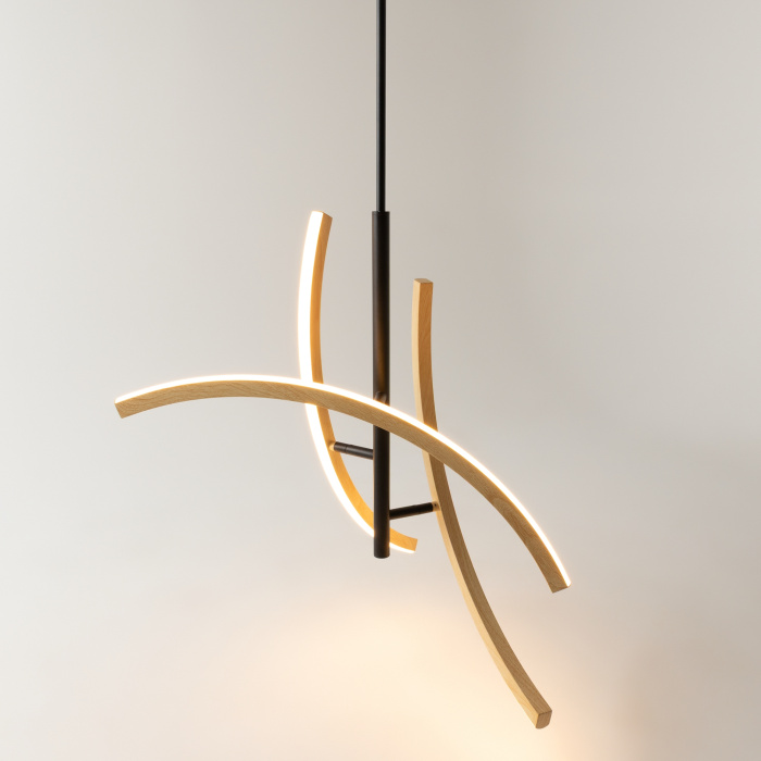 Люстра на штанге Maytoni Wabi MOD428PL-L27BK