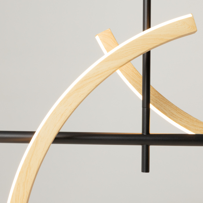 Люстра на штанге Maytoni Wabi MOD428PL-L27BK