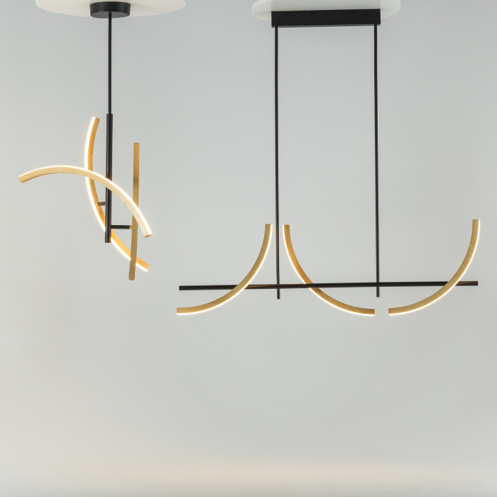 Люстра на штанге Maytoni Wabi MOD428PL-L27BK