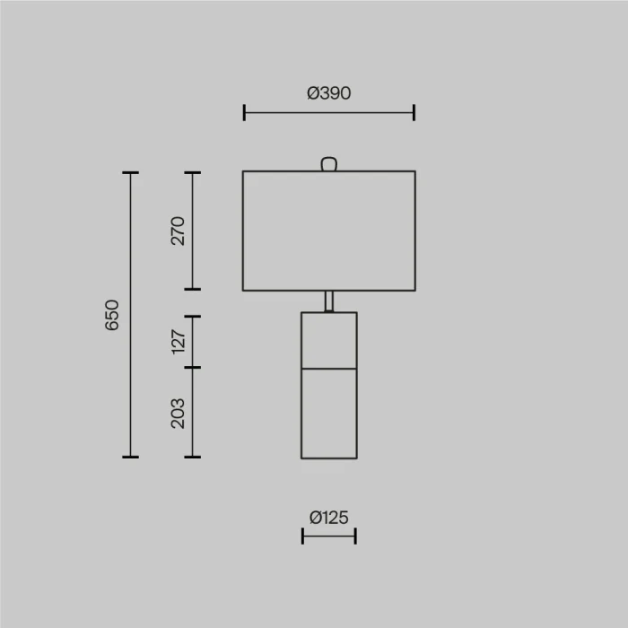 Настольная лампа Maytoni Bianco Z030TL-01BS