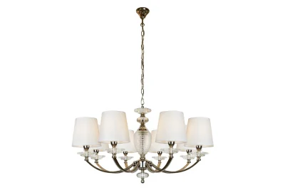 Подвесная люстра iLamp Hilarious P9397-8 Никель+белый