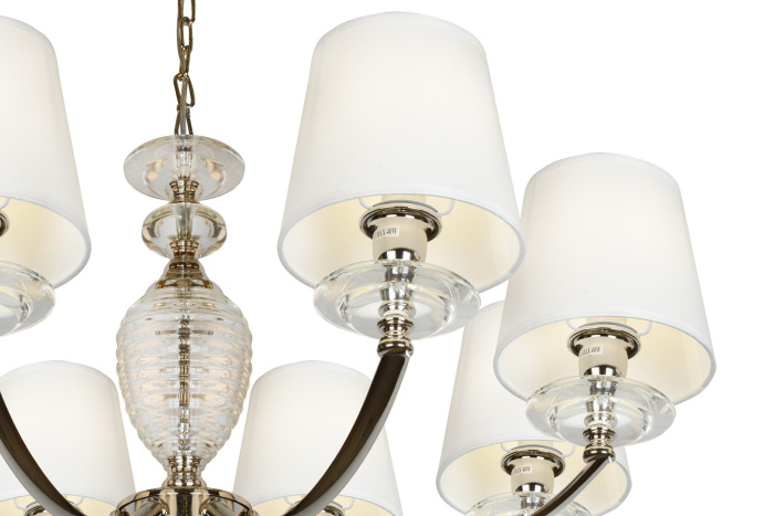 Подвесная люстра iLamp Hilarious P9397-8 Никель+белый