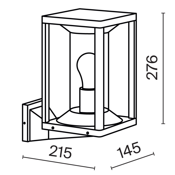 Светильник настенный Maytoni Cell O452WL-01GF