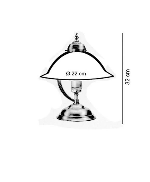 Настольная лампа Berliner Messinglampen V22-22opB