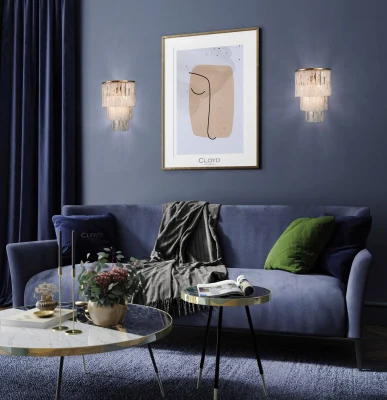 Бра Cloyd NANSEN W3 / выс. 42 см - латунь (арт.20221)