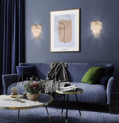 Бра Cloyd NANSEN W3 / выс. 42 см - латунь (арт.20221)