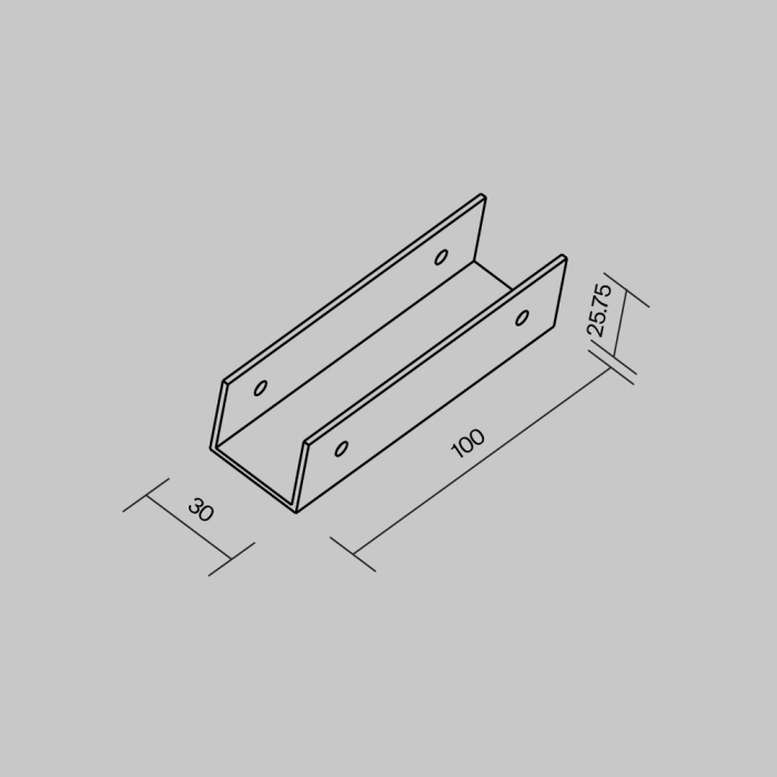 Соединитель профиля Maytoni Elasity ip white O-TR001-SC180-W