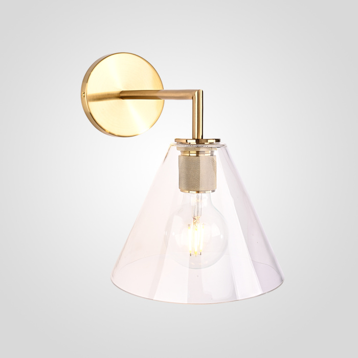 Бра RH Utilitaire Funnel Shade Single Sconce Brass ImperiumLoft