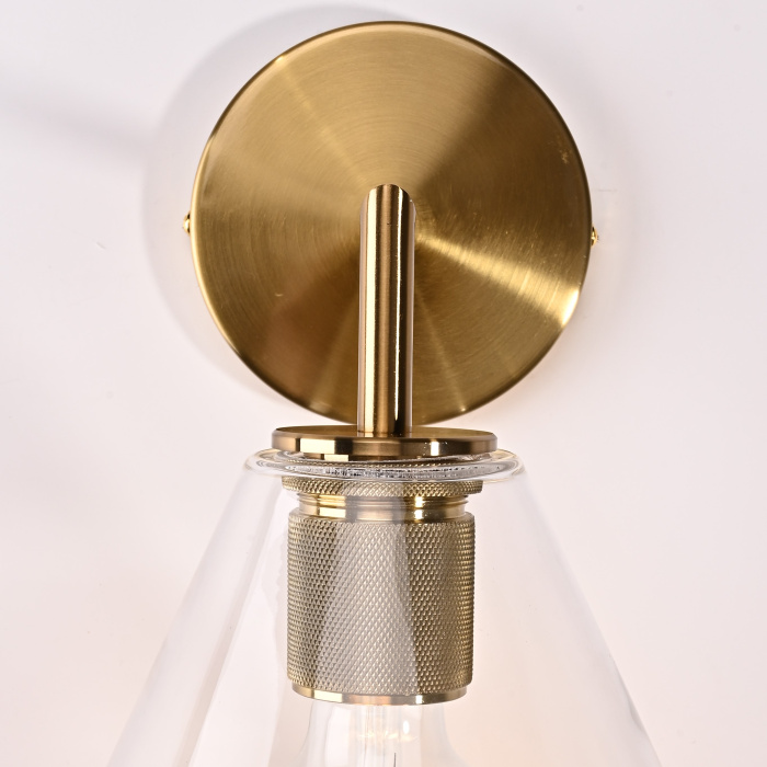 Бра RH Utilitaire Funnel Shade Single Sconce Brass ImperiumLoft