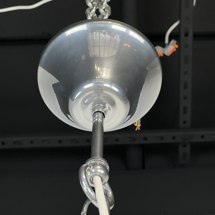 Люстра RH 1920S ODEON CLEAR GLASS FRINGE 3-TIER CHANDELIER chrome ImperiumLoft