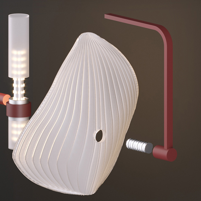 Настенный светильник BLAISE Red ImperiumLoft