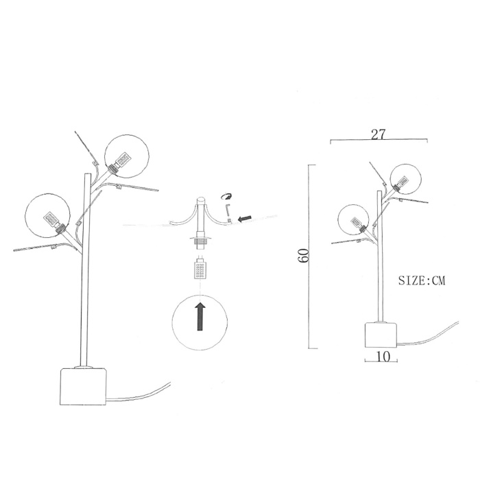 Настольная лампа MATISSE TAB Multicolored ImperiumLoft