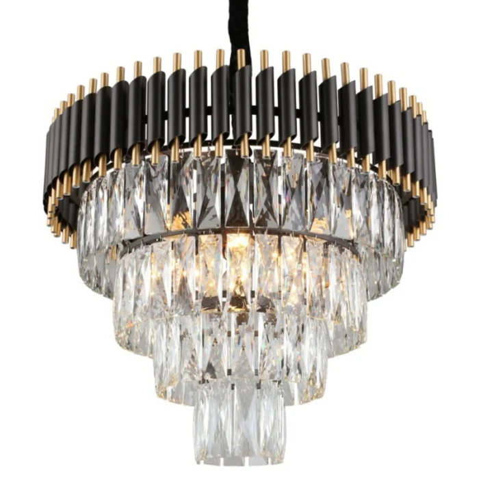 Подвесная люстра Empire Black Chandelier Crystal D 54 ImperiumLoft