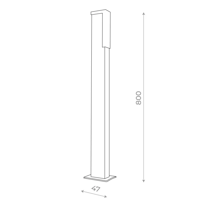Светильник уличный наземный ST-Luce SL096.445.02 Черный/Белый LED 2*2W