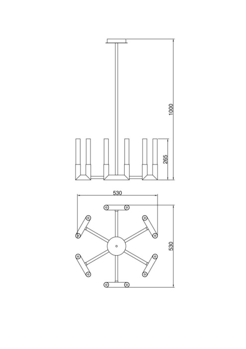 Люстра подвесная Lucia Tucci FLOP 3390.12 chrome
