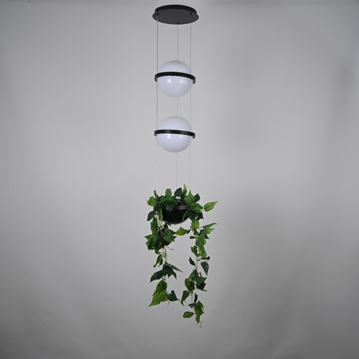 Подвесной светильник PALMA Wall lamp 2 шара + 1 вазон ImperiumLoft