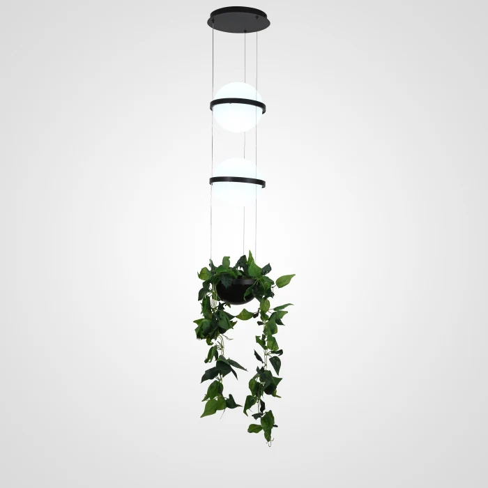 Подвесной светильник PALMA Wall lamp 2 шара + 1 вазон ImperiumLoft
