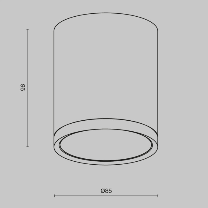 Потолочный светильник Maytoni Hoop C086CM-GX53-MRD-WS