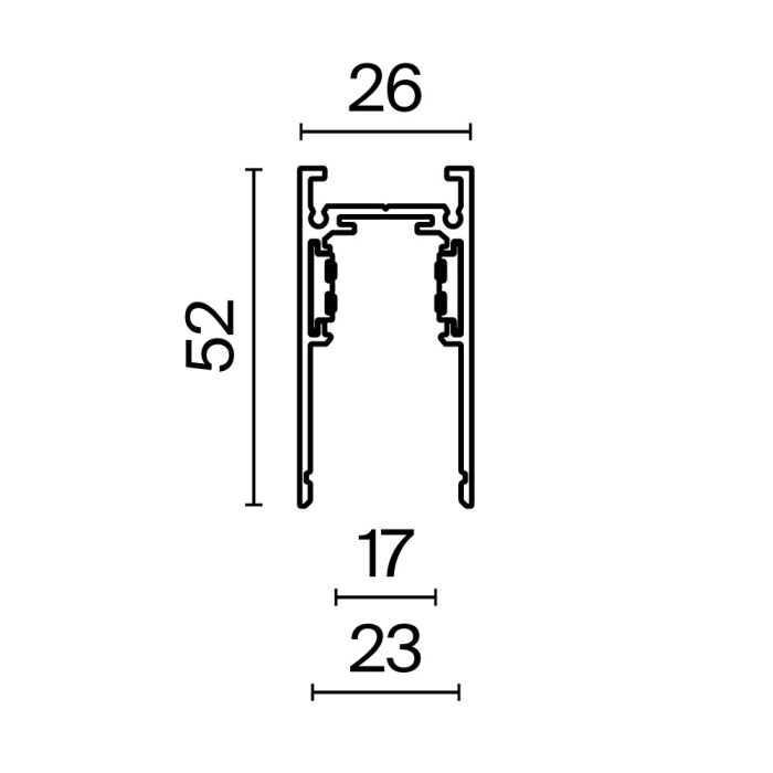 Шинопровод накладной/подвесной Maytoni Busbar trunkings Exility TRX034-411W