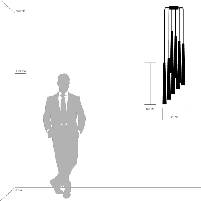 Каскадная люстра PUNTO LIGHTSTAR 807087