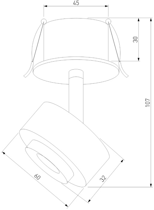Встраиваемый спот Elektrostandard Only 4690389198564
