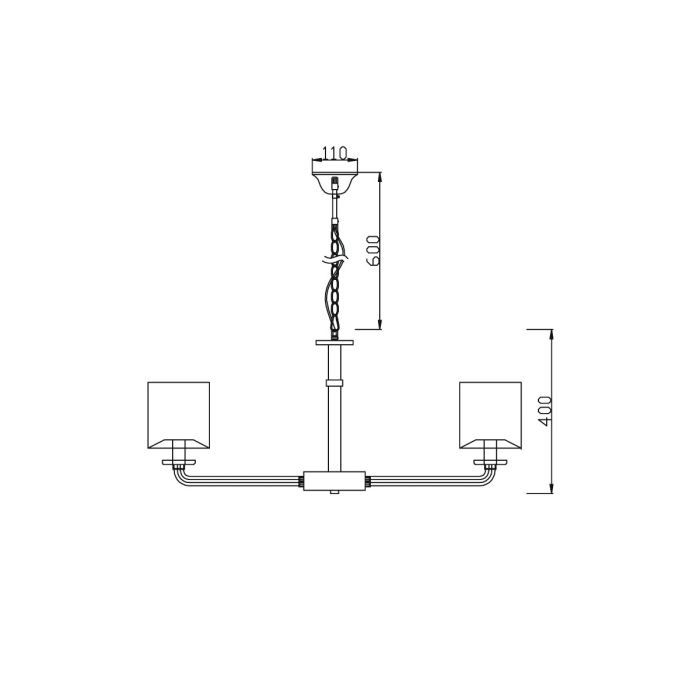 Подвесная люстра VL1753L08 Vele Luce