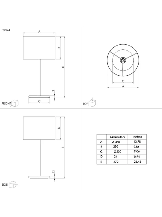 Настольная лампа EGLO SAGANTO 1 39394