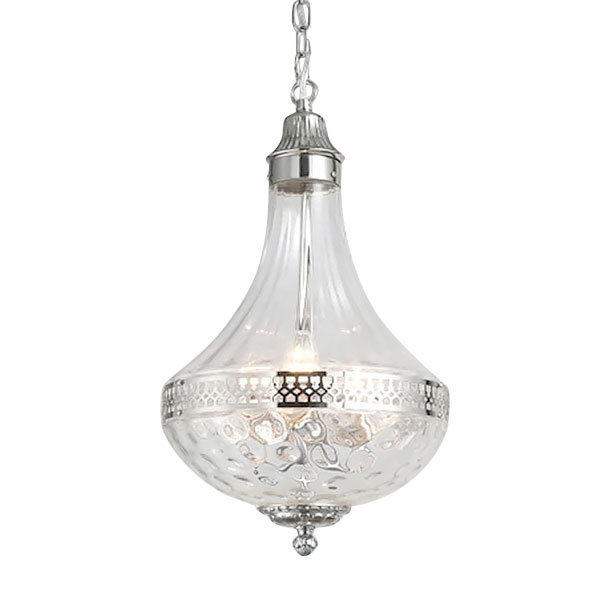 Подвесная люстра Delight Collection French Empire Glass KG0544P-4 nickel