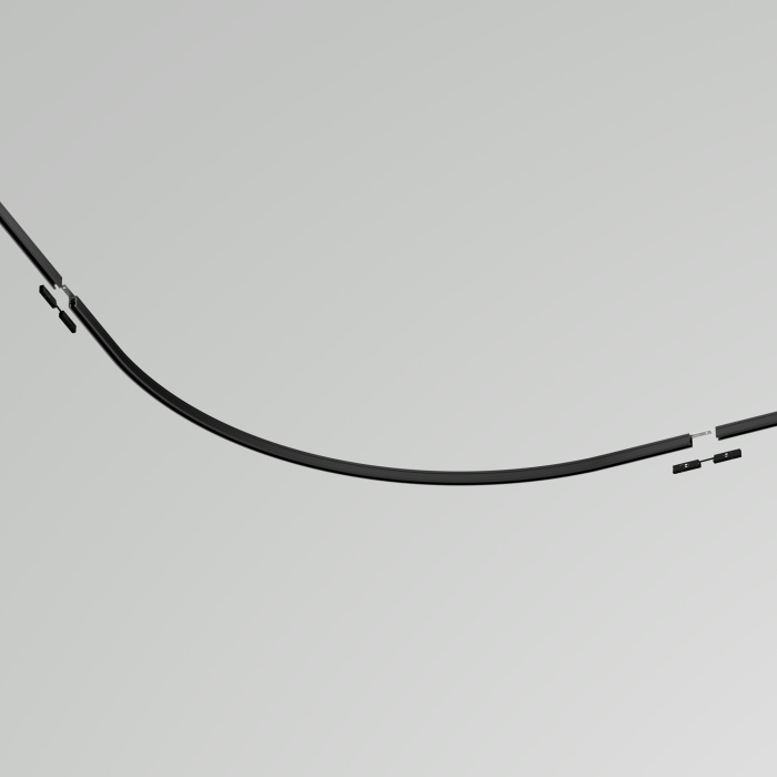 Коннектор радиусный D900 накладной Levity черный Maytoni TRA184-R900-11B