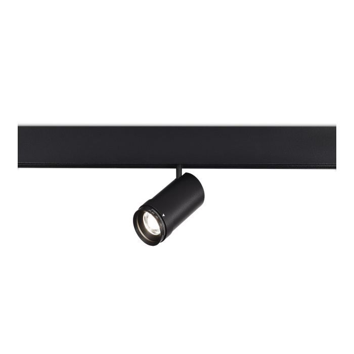 Магнитный трековый светильник ZOOM Черный LED 1*12W 4000K Lm Ra90 10-55° IP20 D50xH160 ST357.446.12