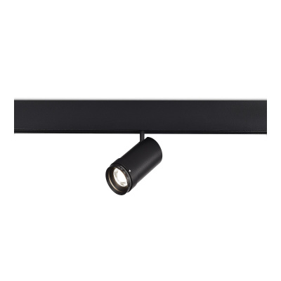 Магнитный трековый светильник ZOOM Черный LED 1*12W 4000K Lm Ra90 10-55° IP20 D50xH160 ST357.446.12
