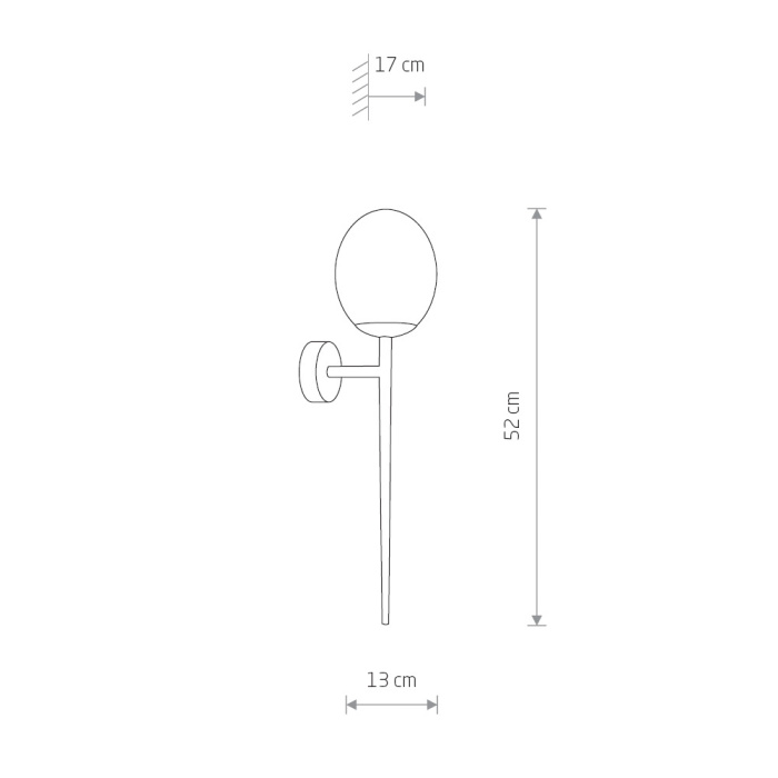 Настенный светильник Nowodvorski Torch Chrome 8123