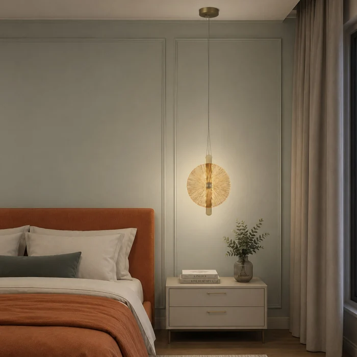 Светильник подвесной ST-Luce бронза/янтарь LED 1*11W 4000K SL6141.313.01