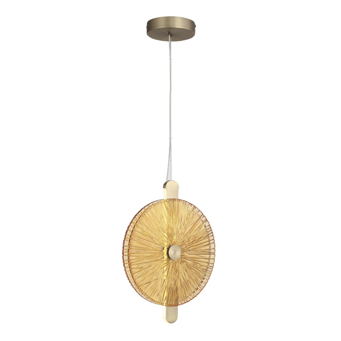 Светильник подвесной ST-Luce бронза/янтарь LED 1*11W 4000K SL6141.313.01